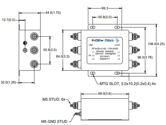 PFM303S-6-100-3PH